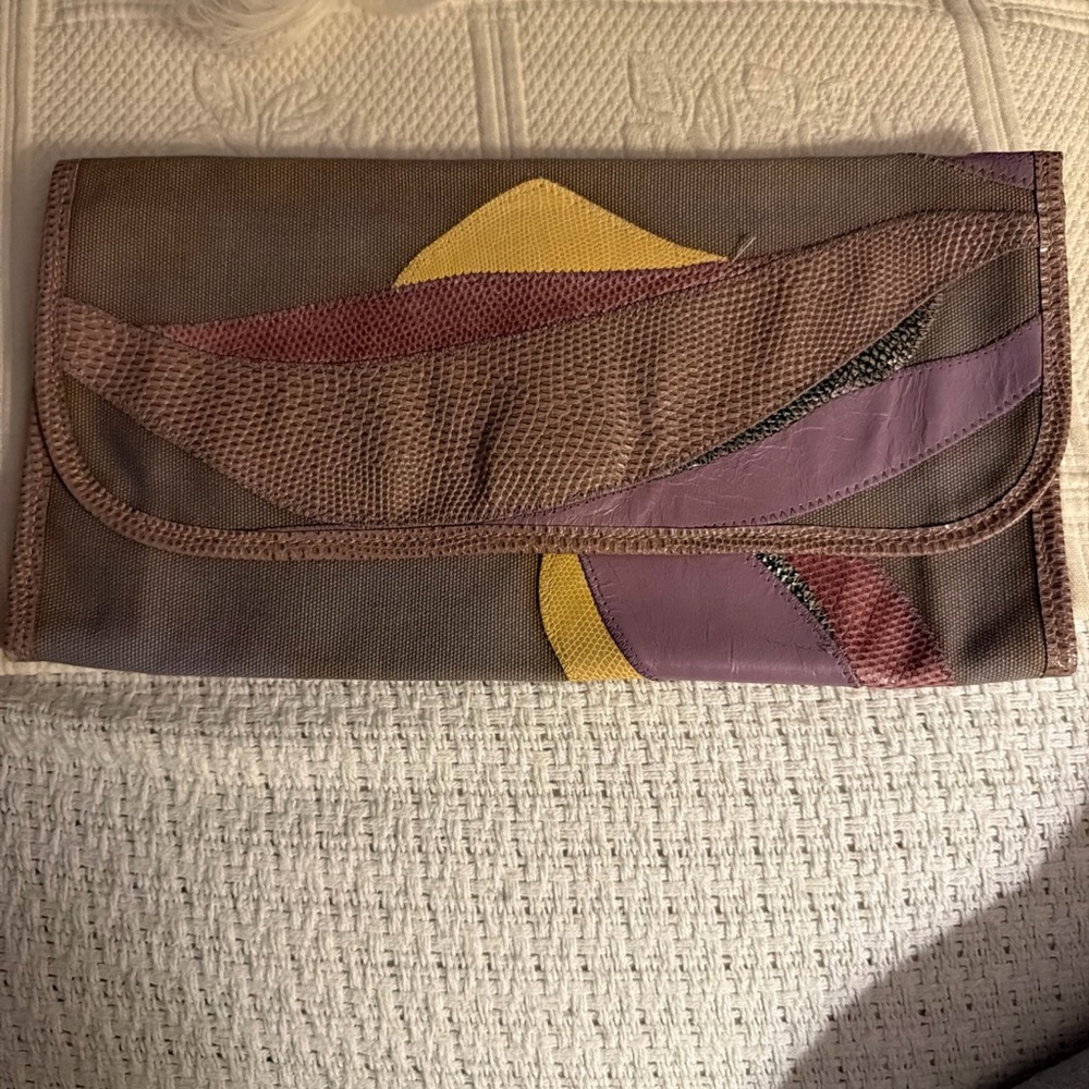 Carlos Falchi Multicolor Clutch